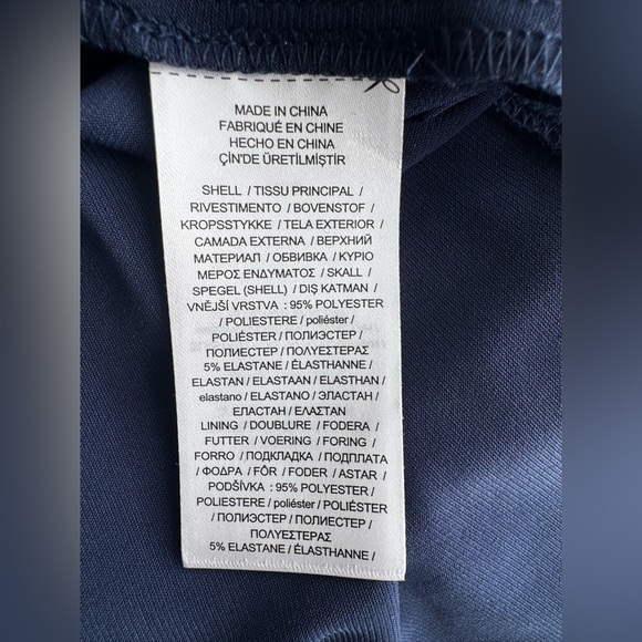 Lauren Ralph Lauren Navy One-Shoulder Draped Dress – Size 14 – NWOT - Picture 9 of 9